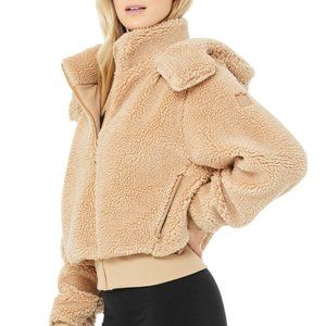 Alo Foxy Sherpa Jacket Camel - Size S